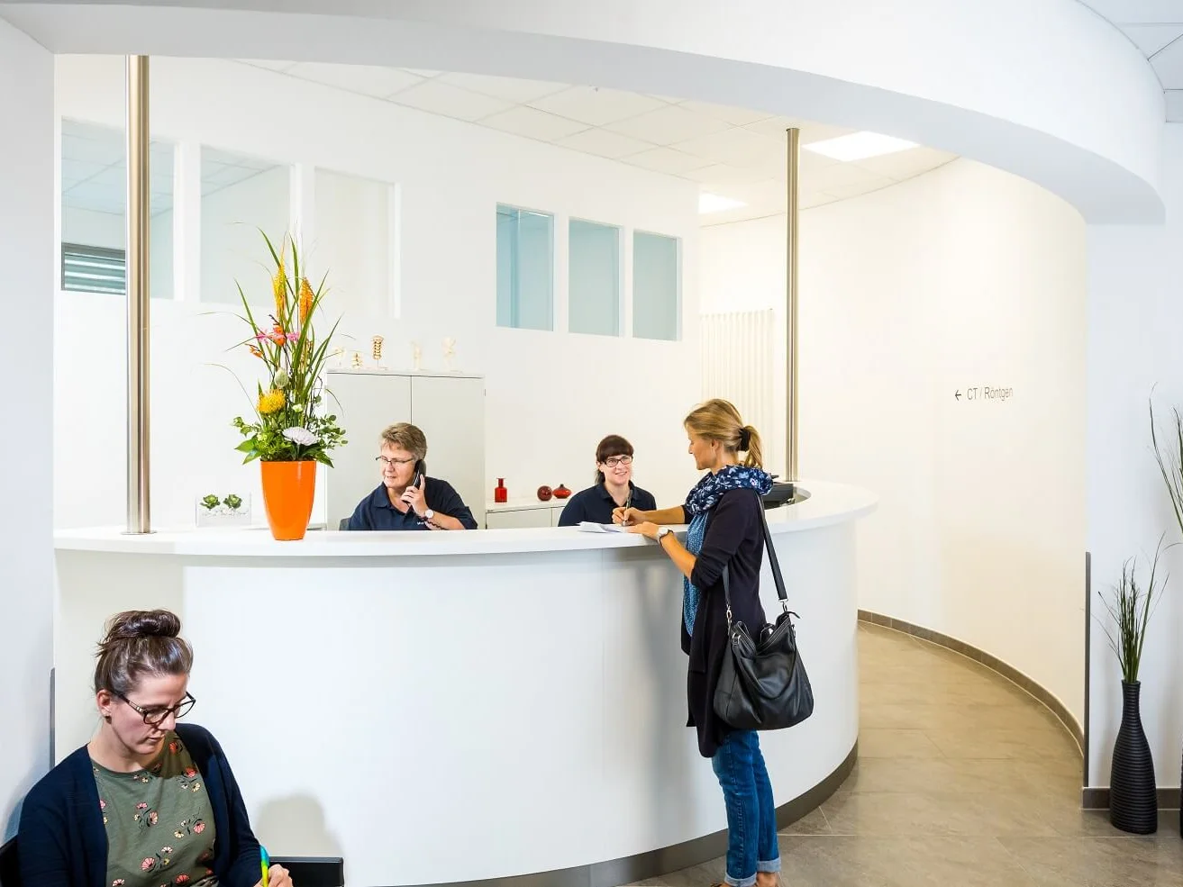 Empfang Institut für Radiologie am St. Marien-Hospital des MVZ St. Marien