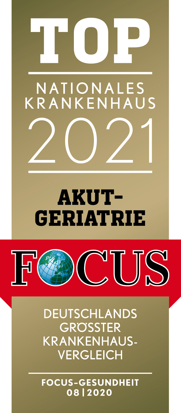 Focus Zertifikat Top Mediziner 2021 Akutgeriatrie St. Marien-Hospital Köln