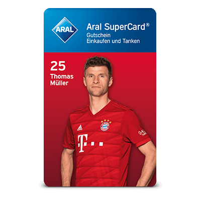 Aral SuperCard FC Bayern München 2015/16-25  Thomas Müller 36803 schwarz 