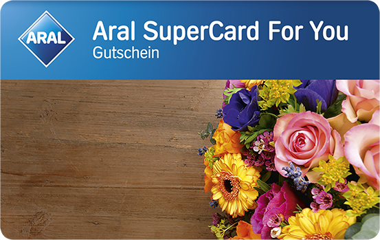 Aral SuperCard For You  - Danksagung - Blumen