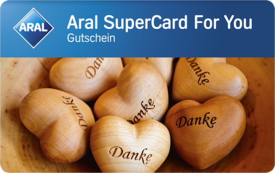 Aral SuperCard For You  - Danksagung - Herz