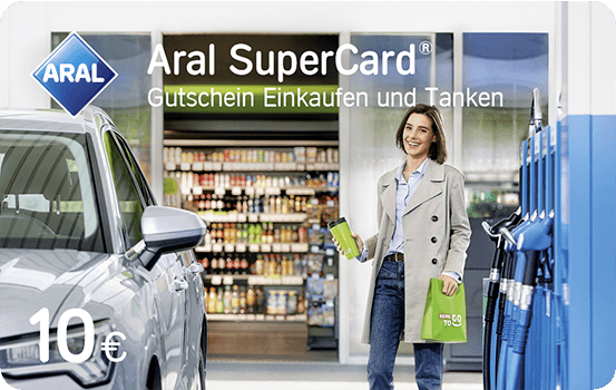 10 EUR Aral SuperCard Einkaufen & Tanken