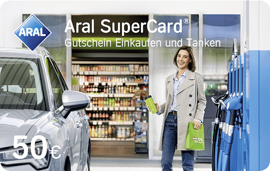 50 EUR Aral SuperCard Einkaufen & Tanken