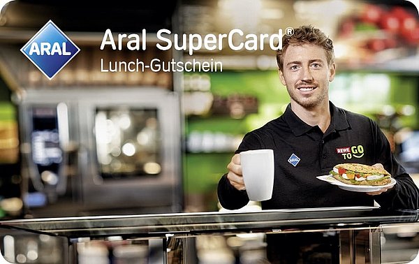 Aral SuperCard "Lunch" mit jungem Mann