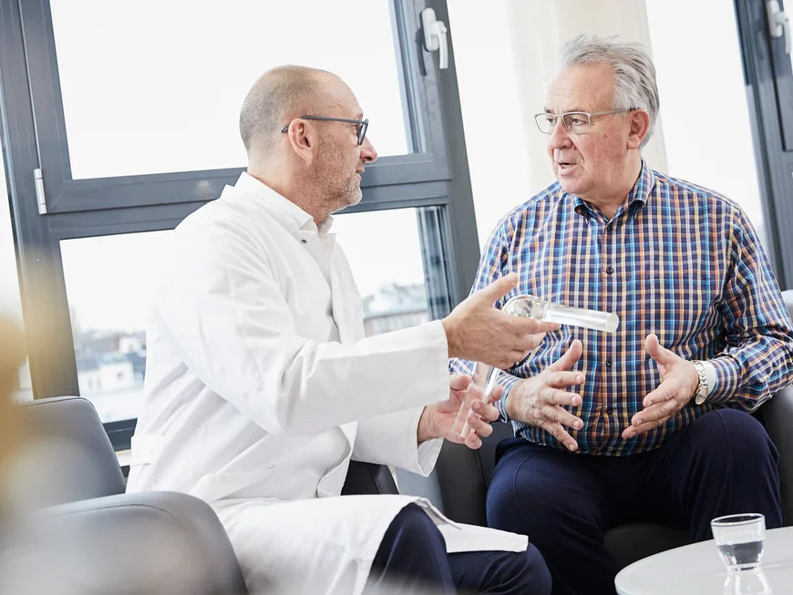 Patientengespräch Knie-OP
