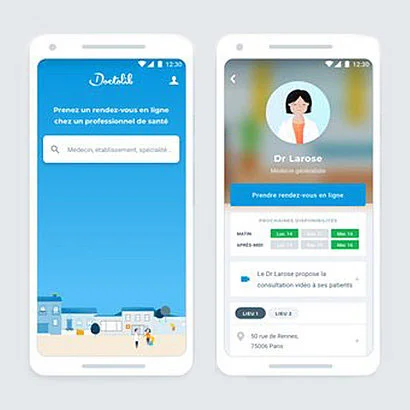 Online-Termine über Doctolib buchen