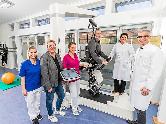 Gangroboter Lokomat Klinik für Neurologische und Fachübergreifende Frührehabilitation