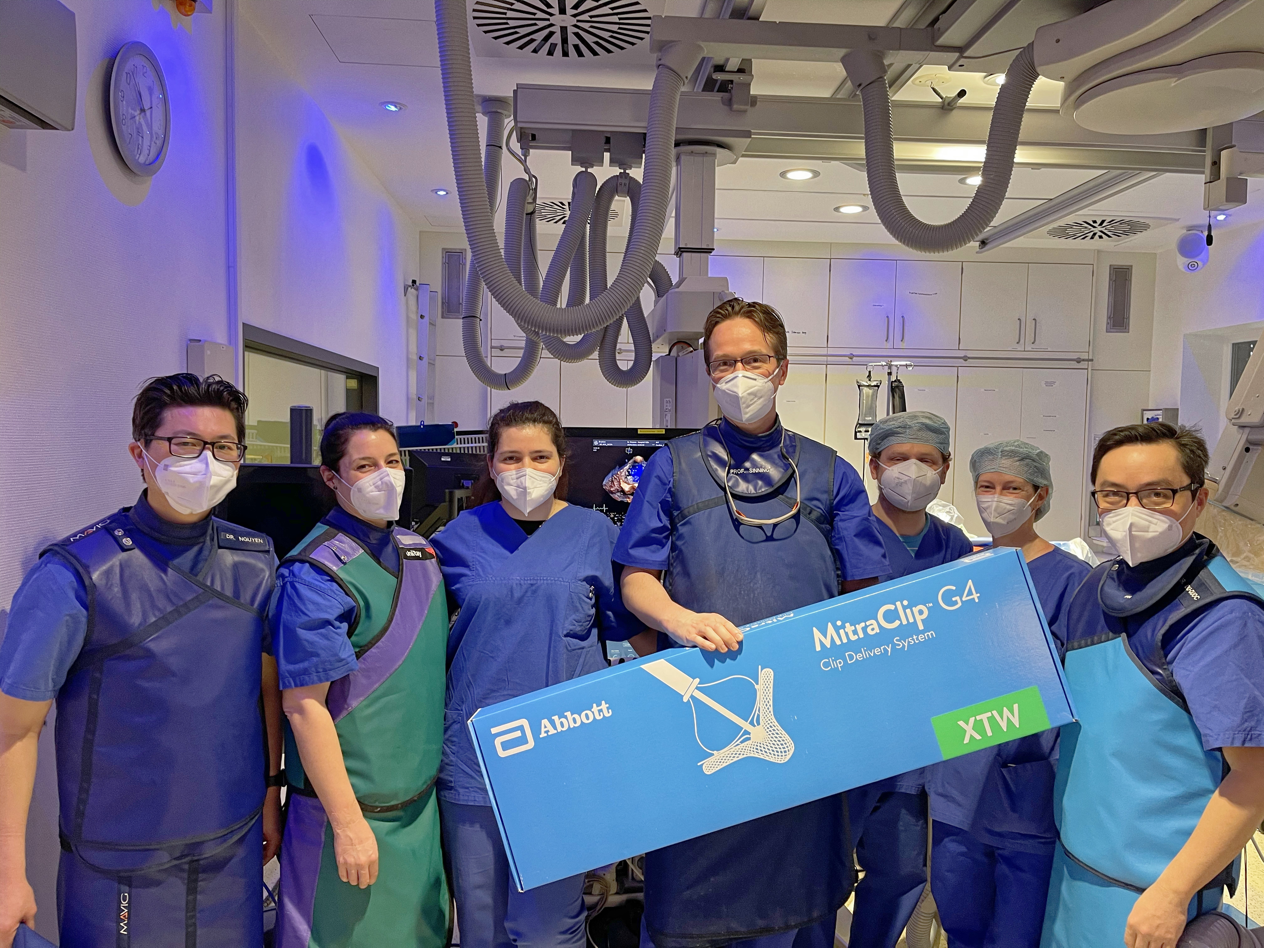 Kardiologie-Team mit MitraClip