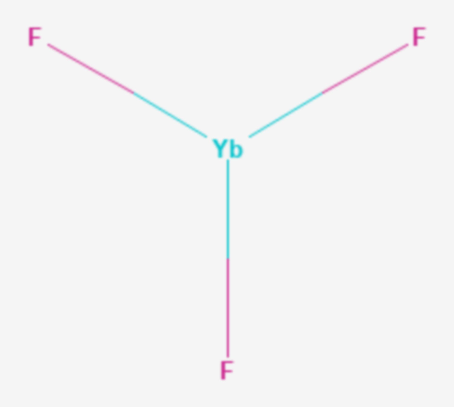 Ytterbium(III)-fluorid (Strukturformel)
