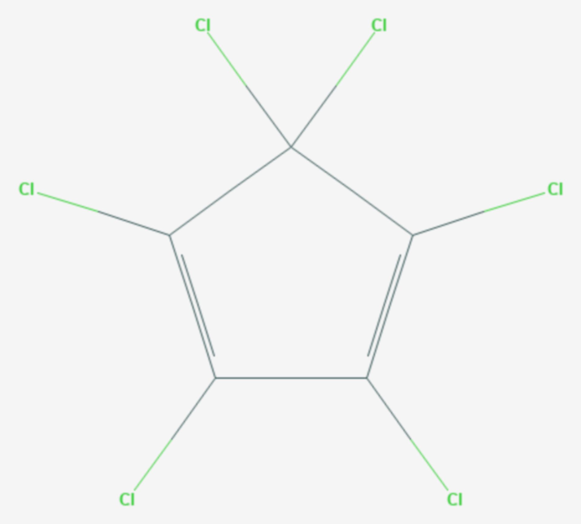 Hexachlorcyclopentadien (Strukturformel)