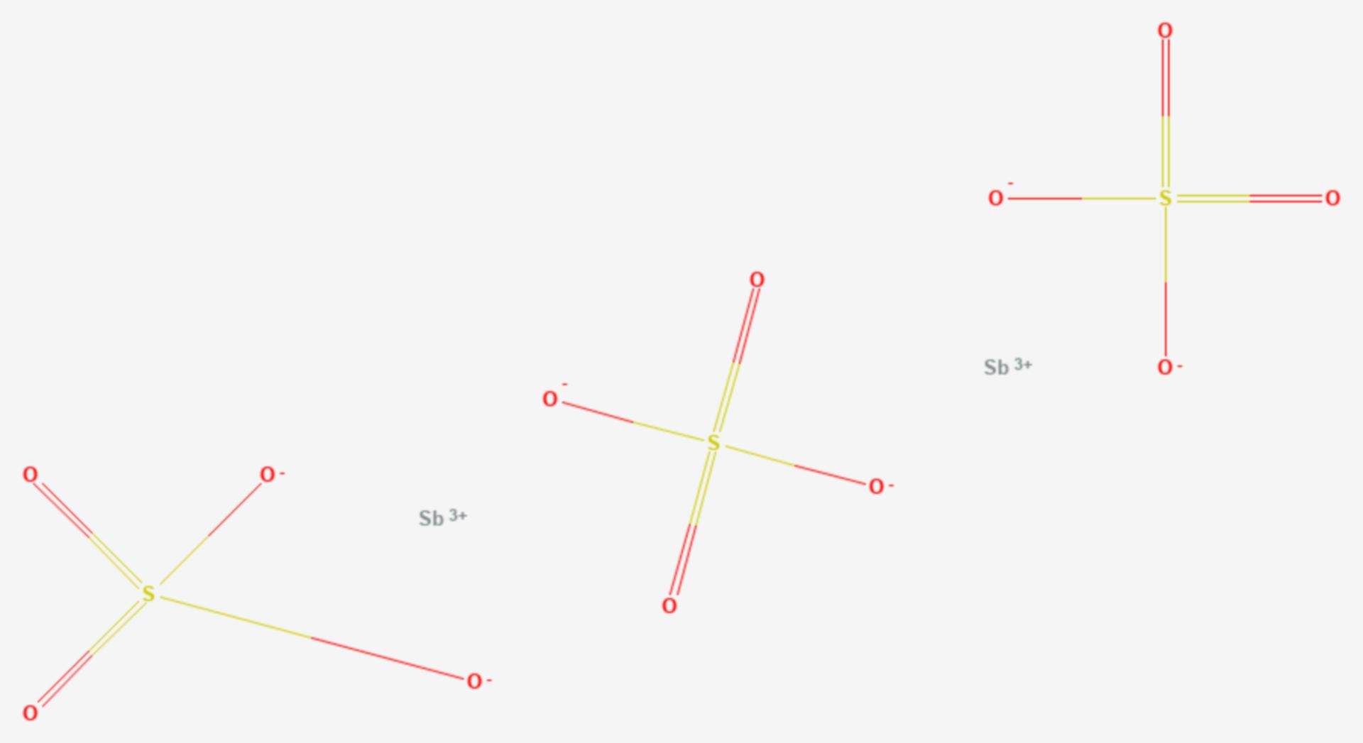 Antimon(III)-sulfat (Strukturformel)