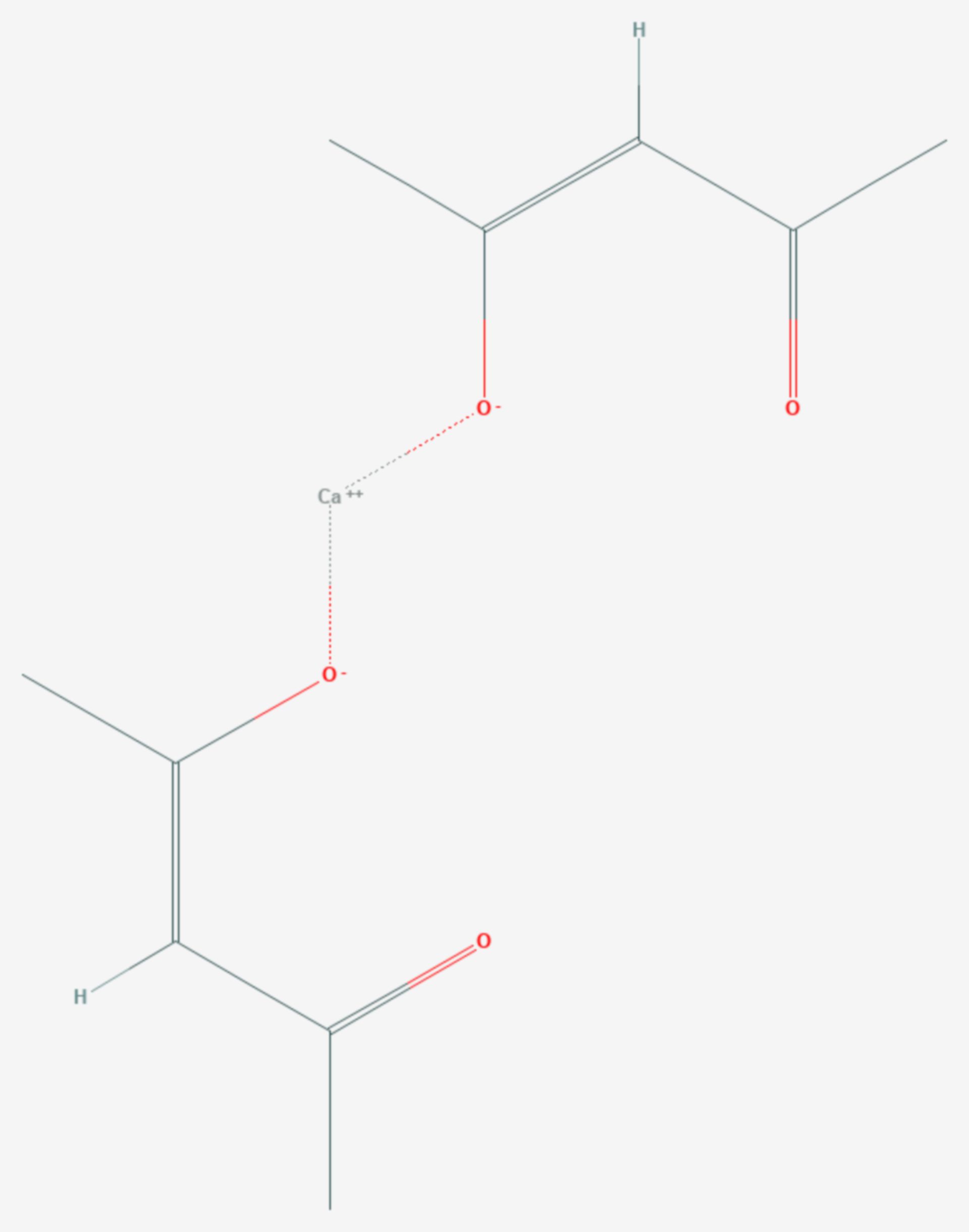 Calciumacetylacetonat (Strukturformel)