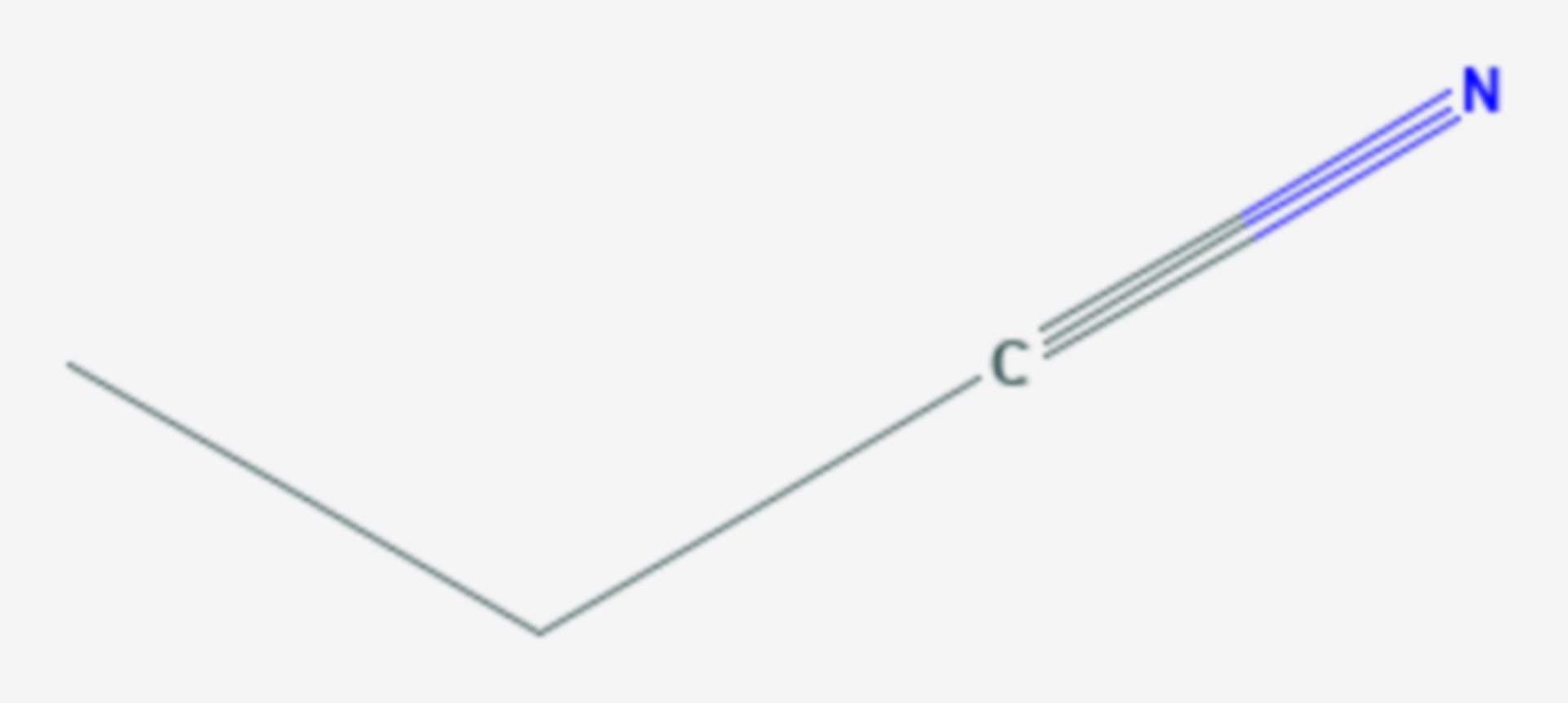 Propionitril (Strukturformel)