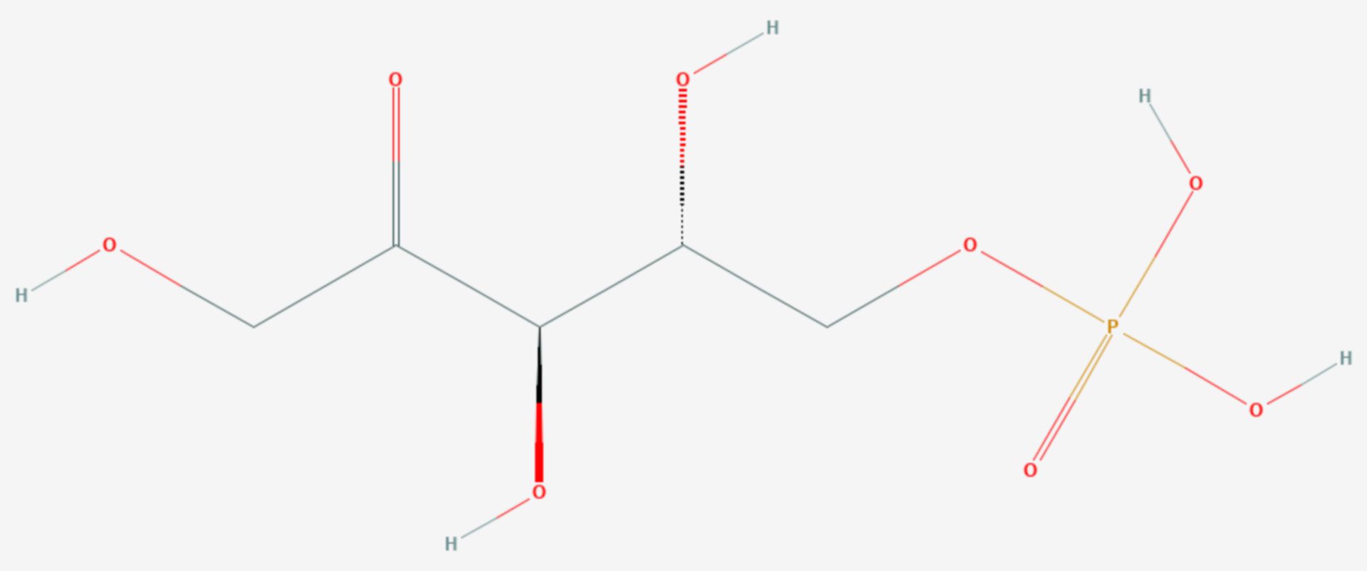 Ribulose-5-phosphat (Strukturformel)