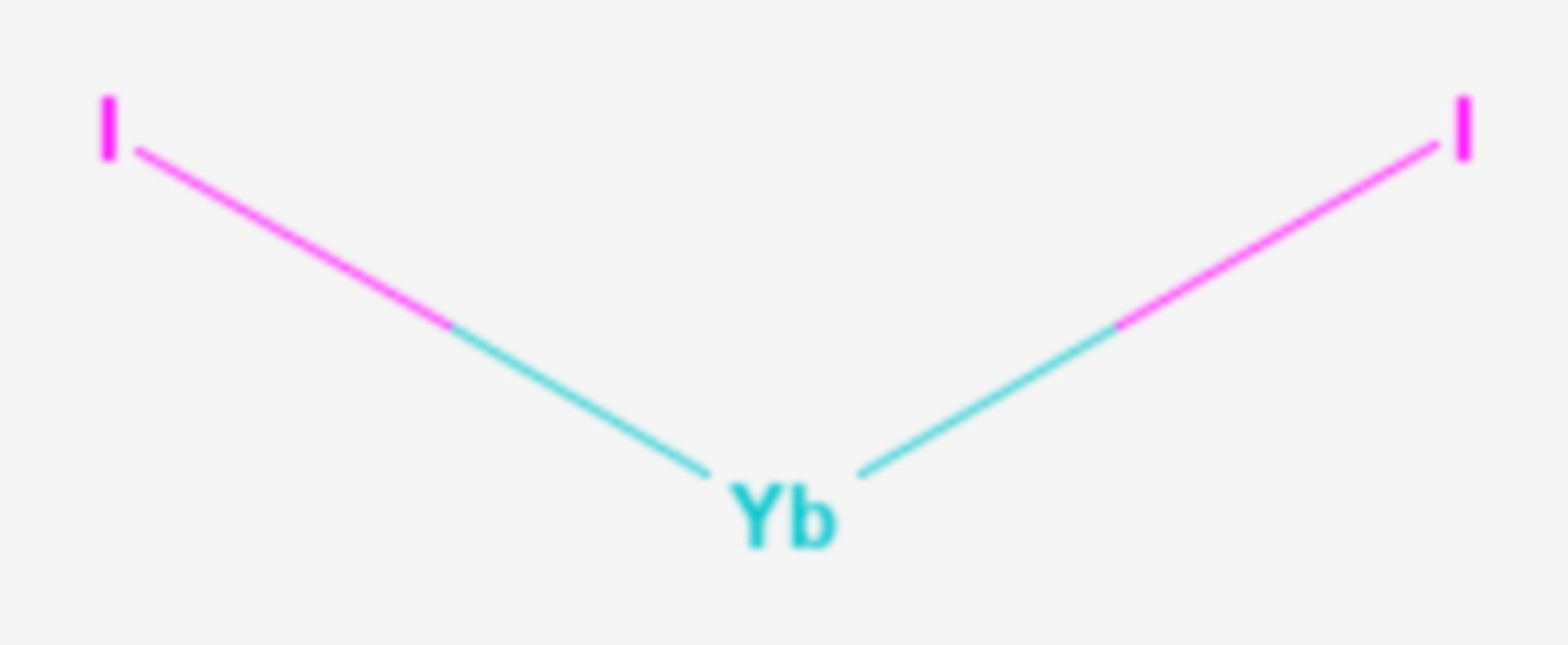 Ytterbium(II)-iodid (Strukturformel)