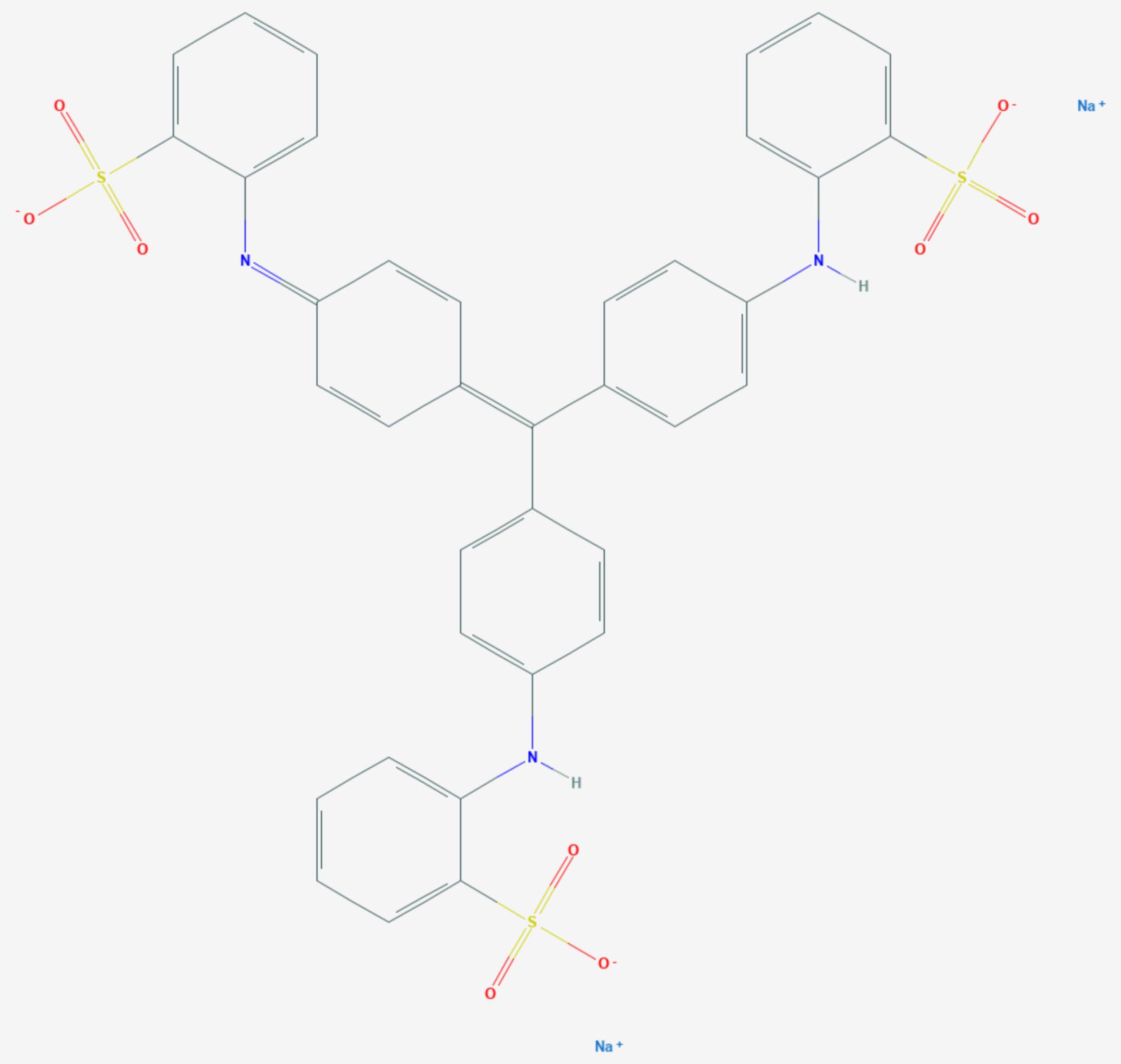 Methylblau (Strukturformel)