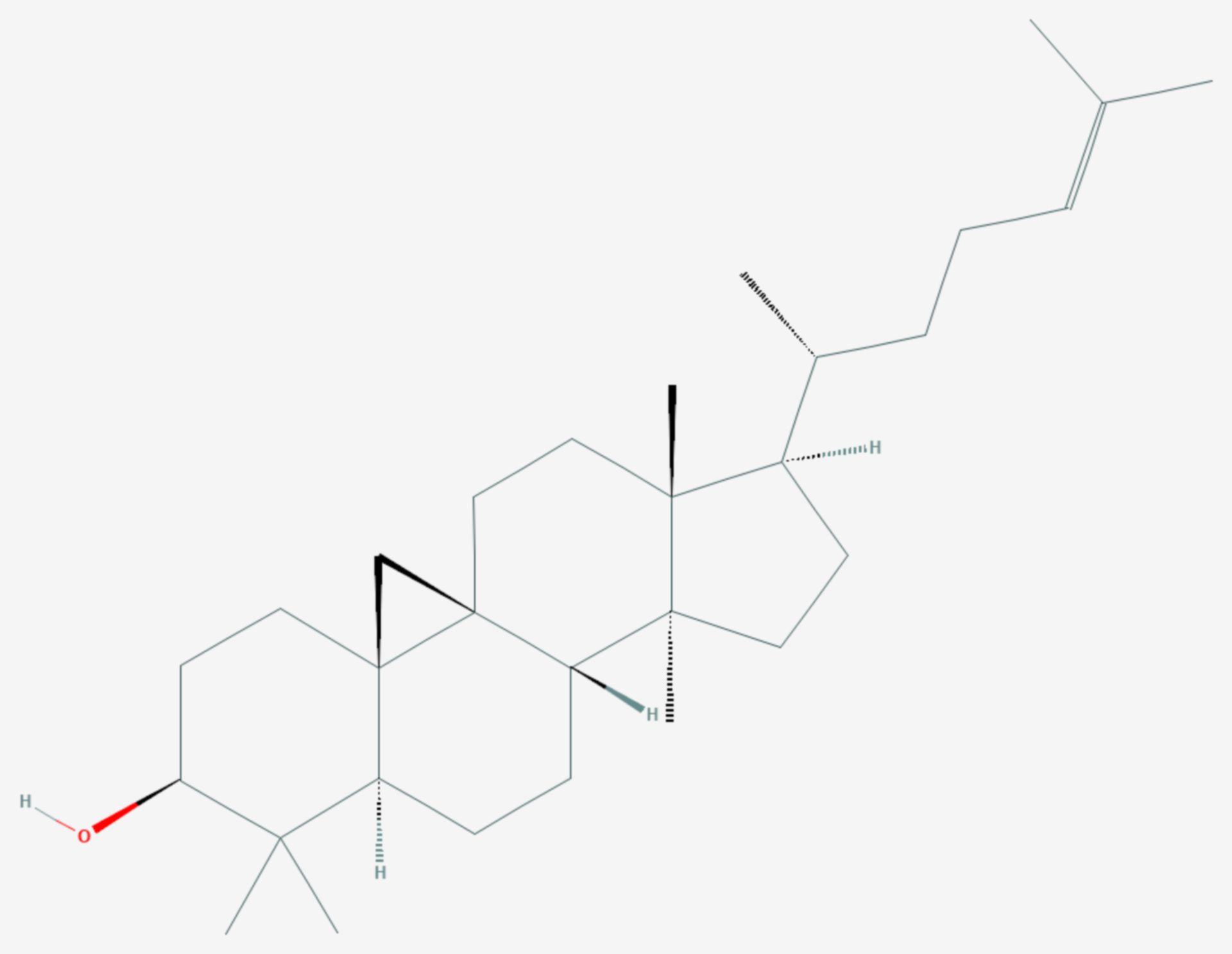 Cycloartenol (Strukturformel)