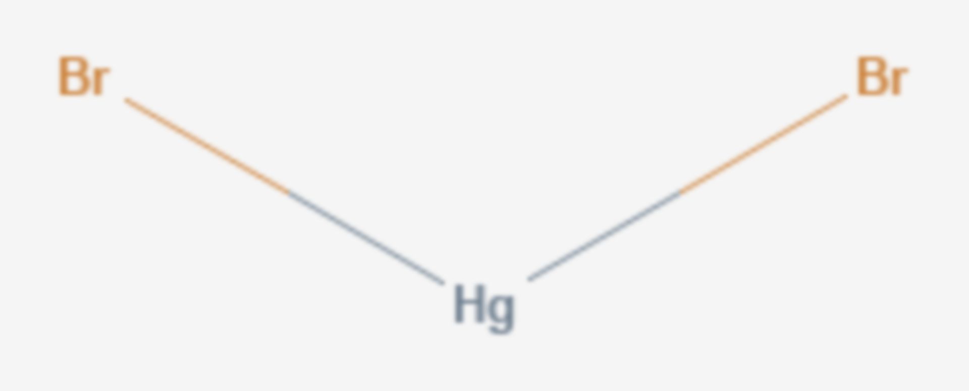 Quecksilber(II)-bromid (Strukturformel)