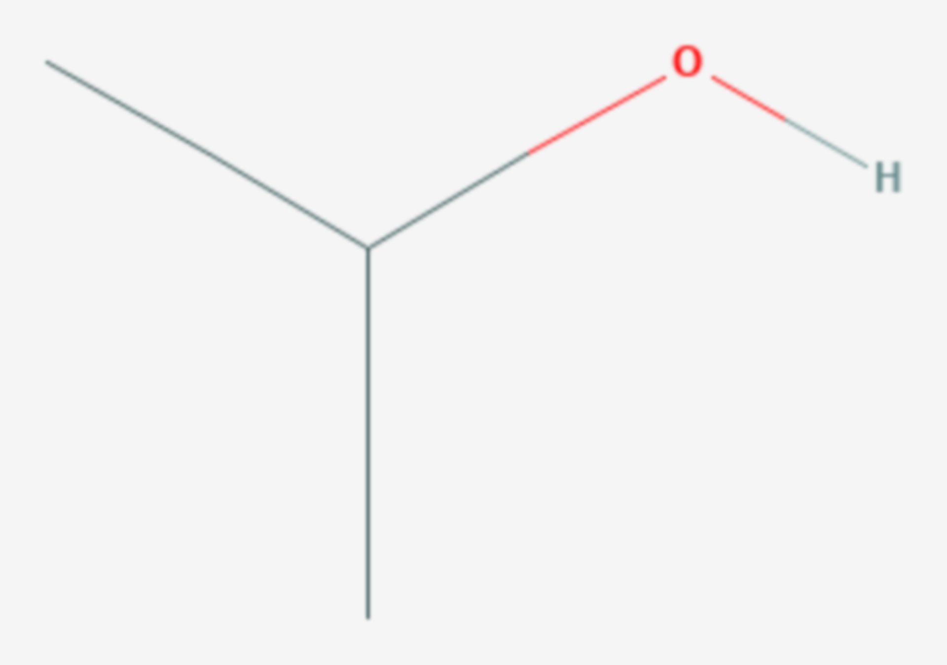 2-Propanol (Strukturformel)