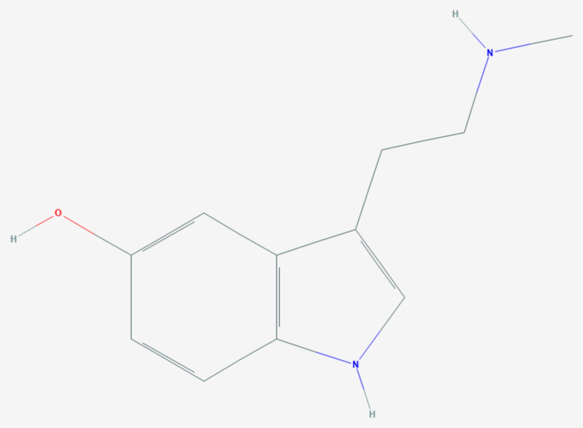 N-Methylserotonin (Strukturformel)