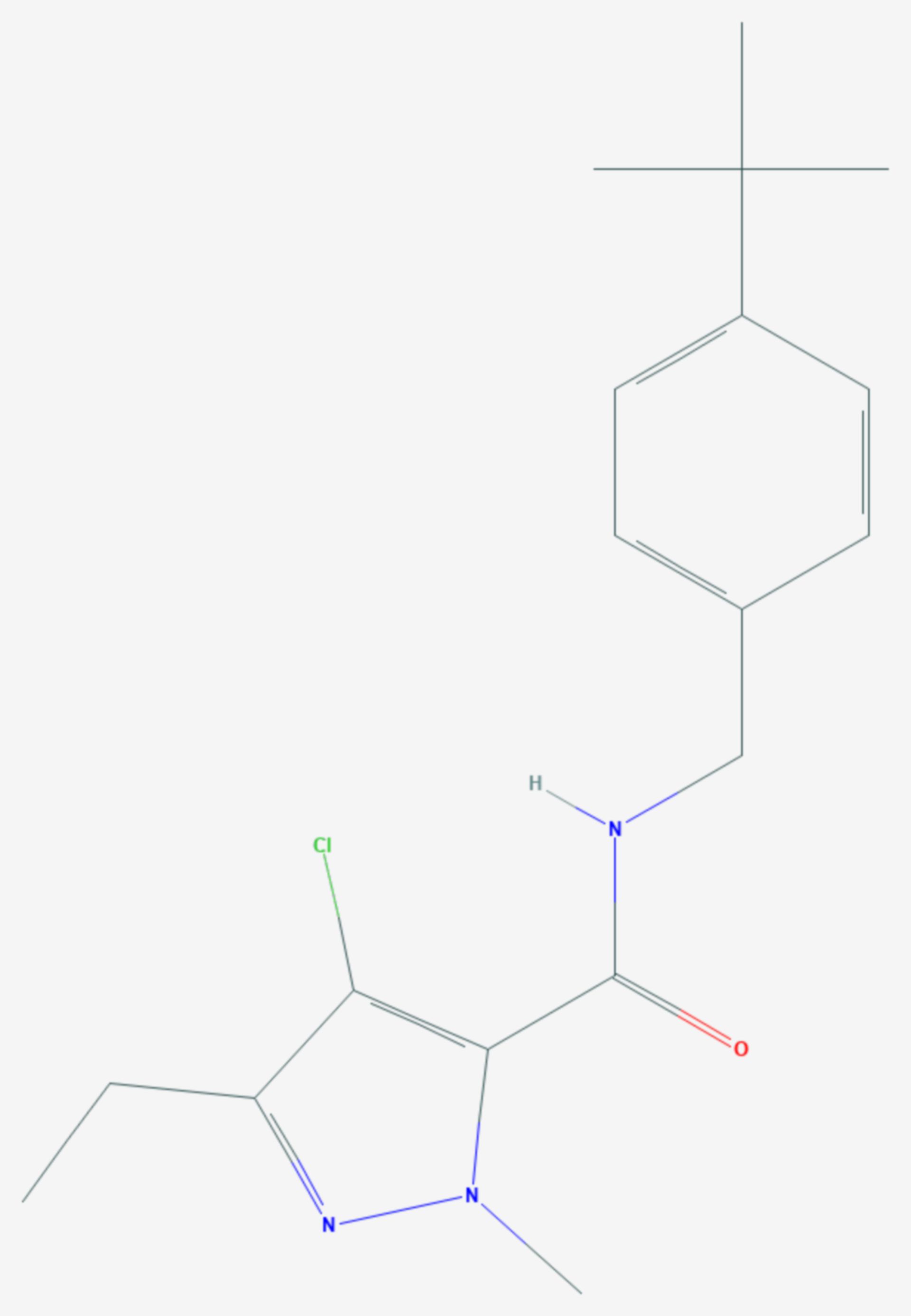 Tebufenpyrad (Strukturformel)