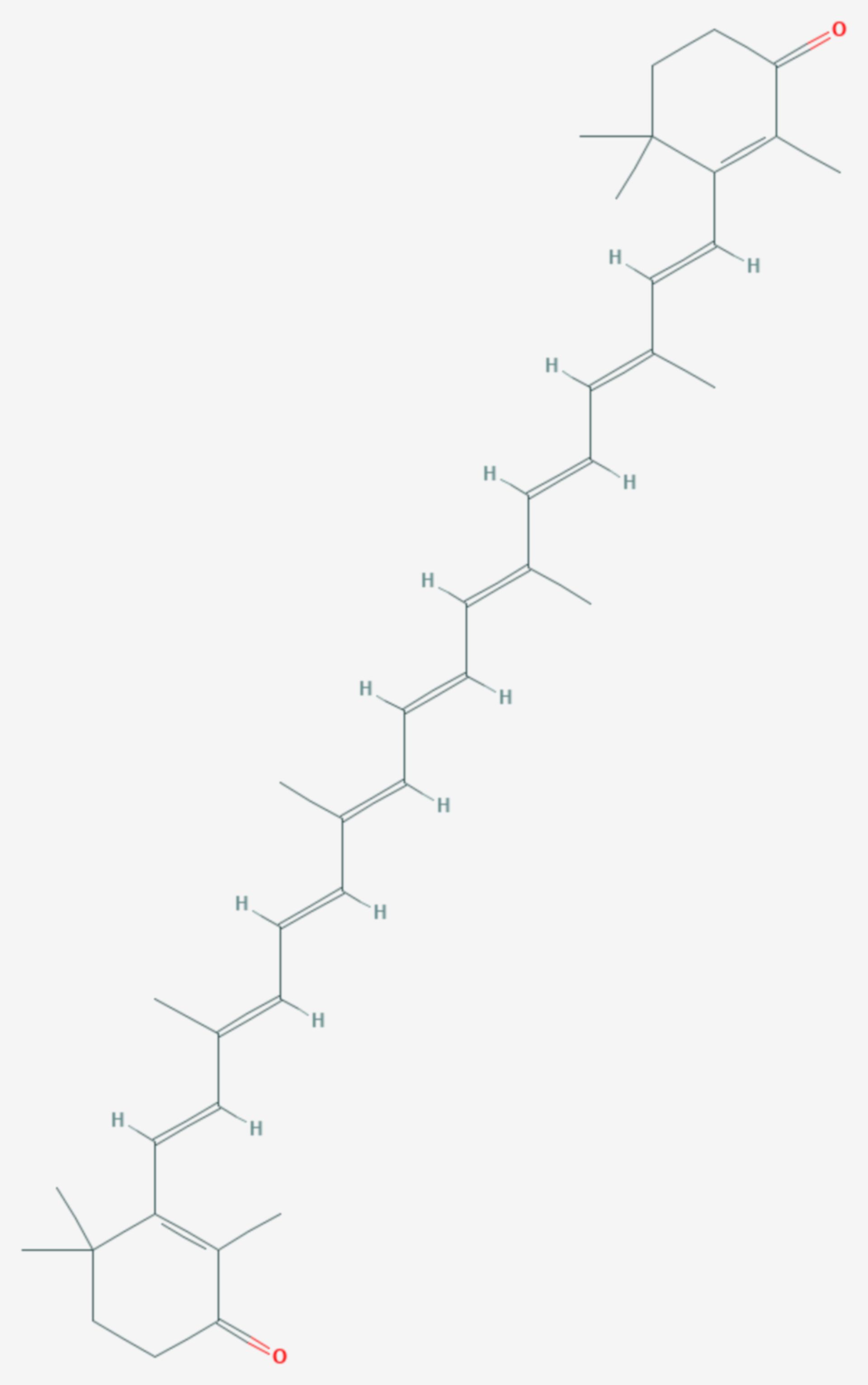 Xanthophylle Strukturformel