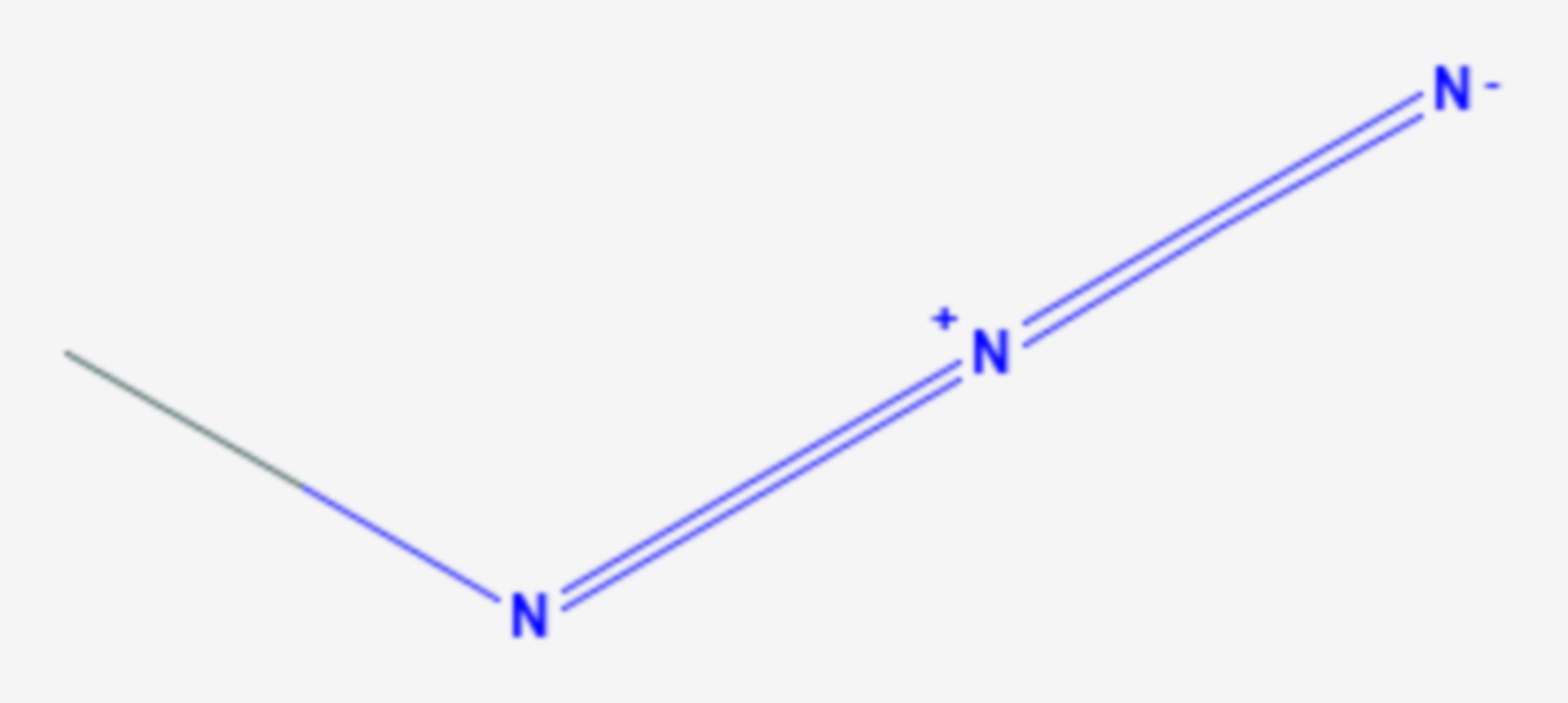 Methylazid (Strukturformel)