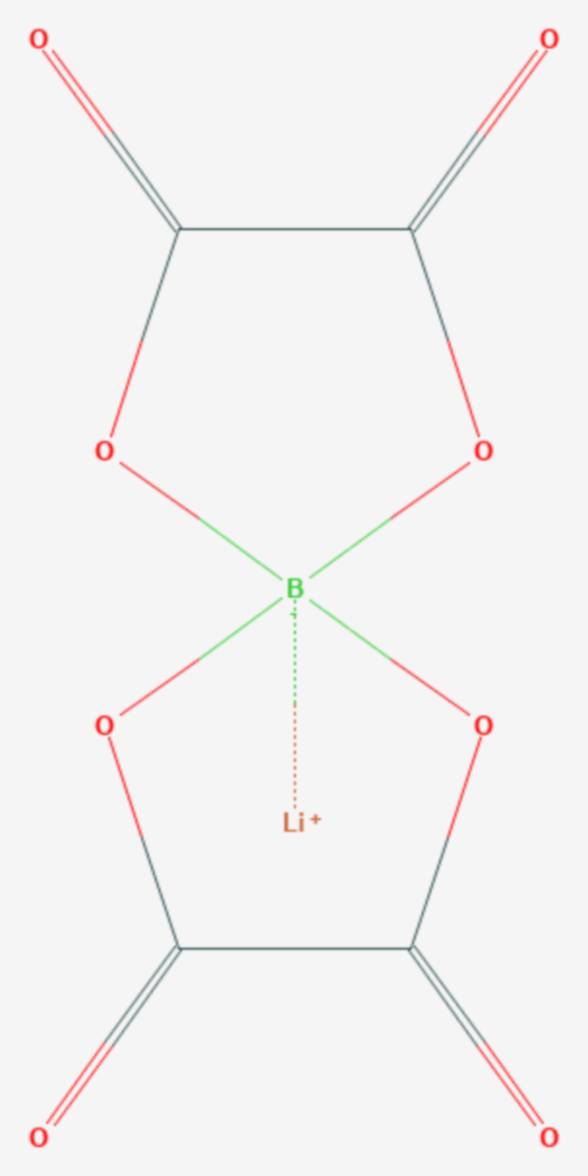 Lithiumbis(oxalato)borat (Strukturformel)