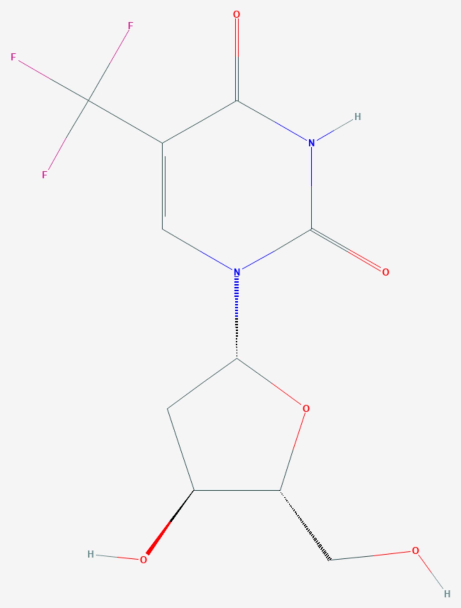Trifluridin (Strukturformel)