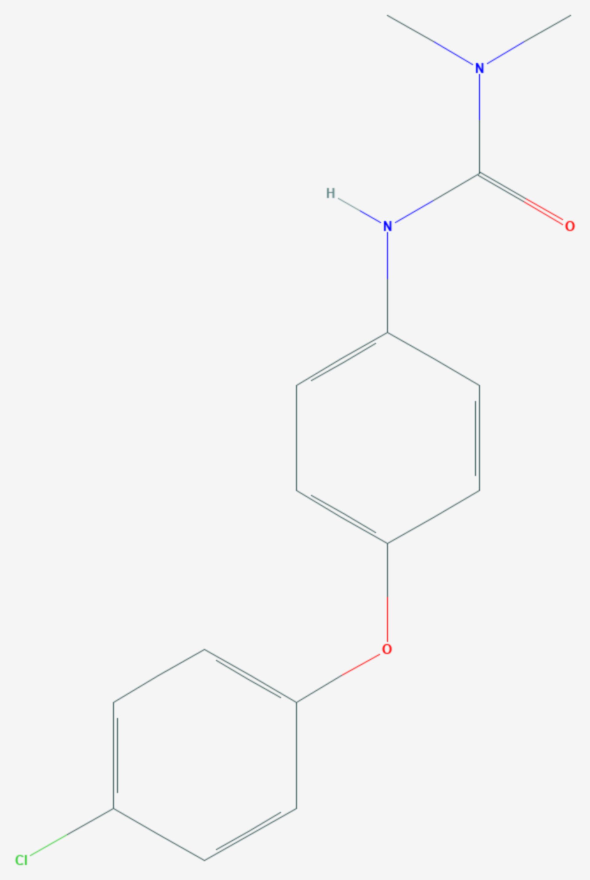 Chloroxuron (Strukturformel)