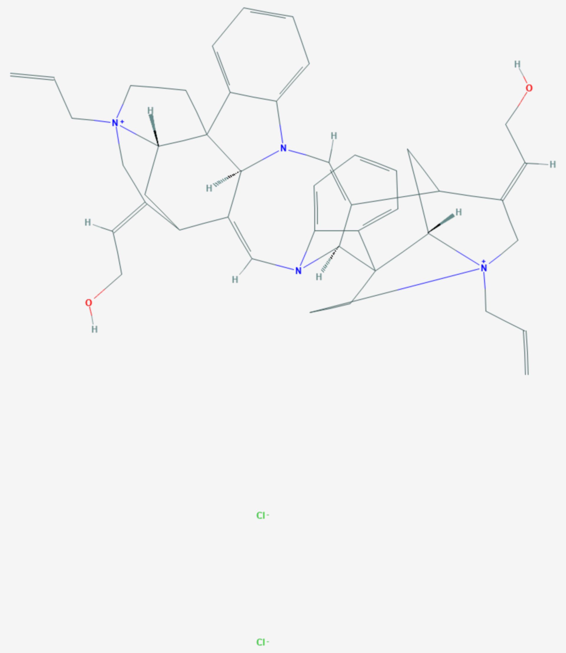 Alcuroniumchlorid (Strukturformel)