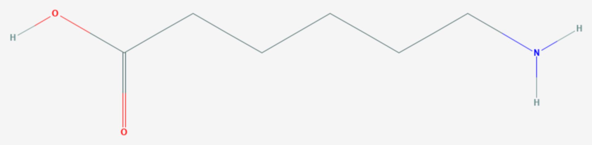 Ε-Aminocapronsäure (Strukturformel)