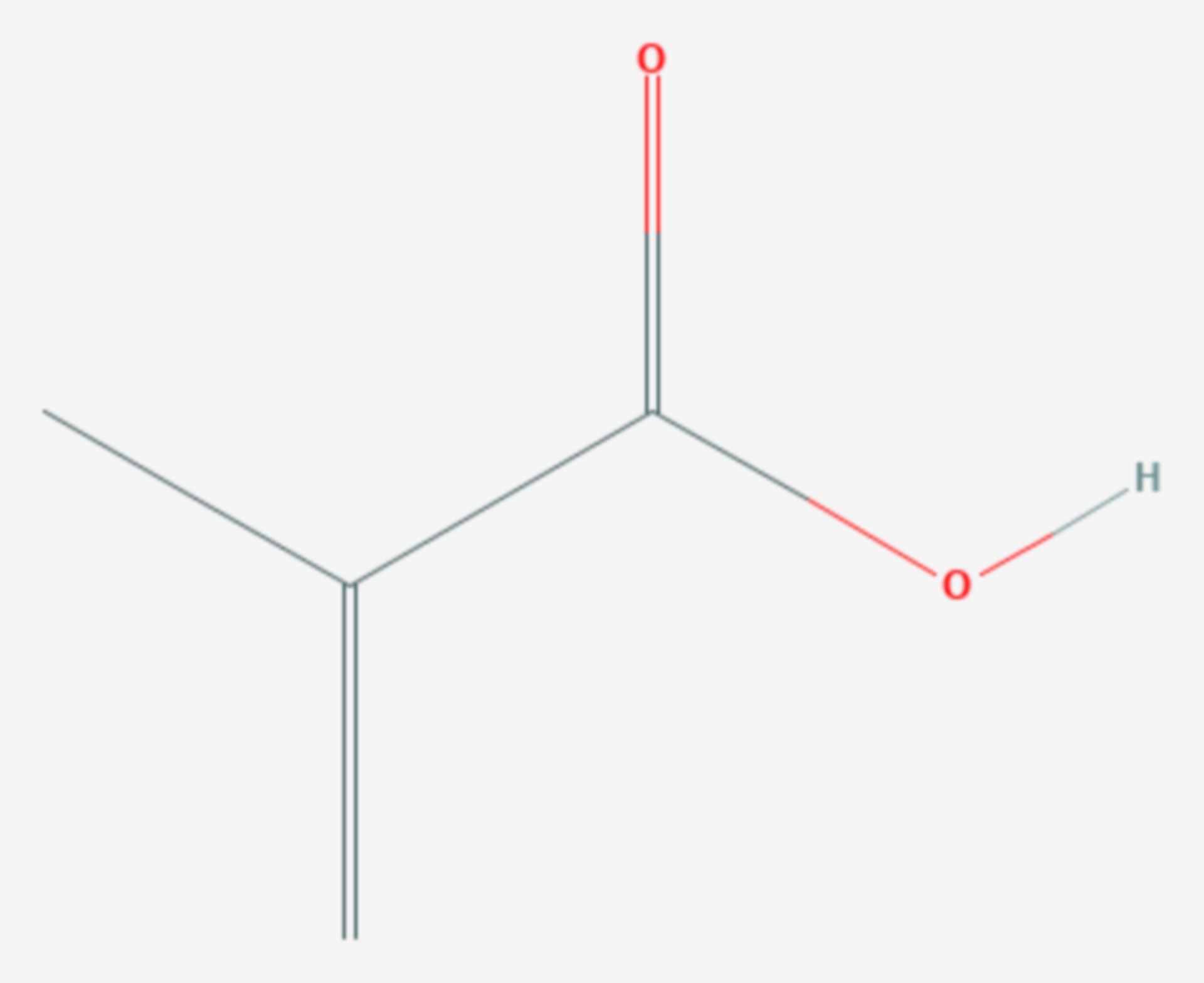 Methacrylsäure (Strukturformel)