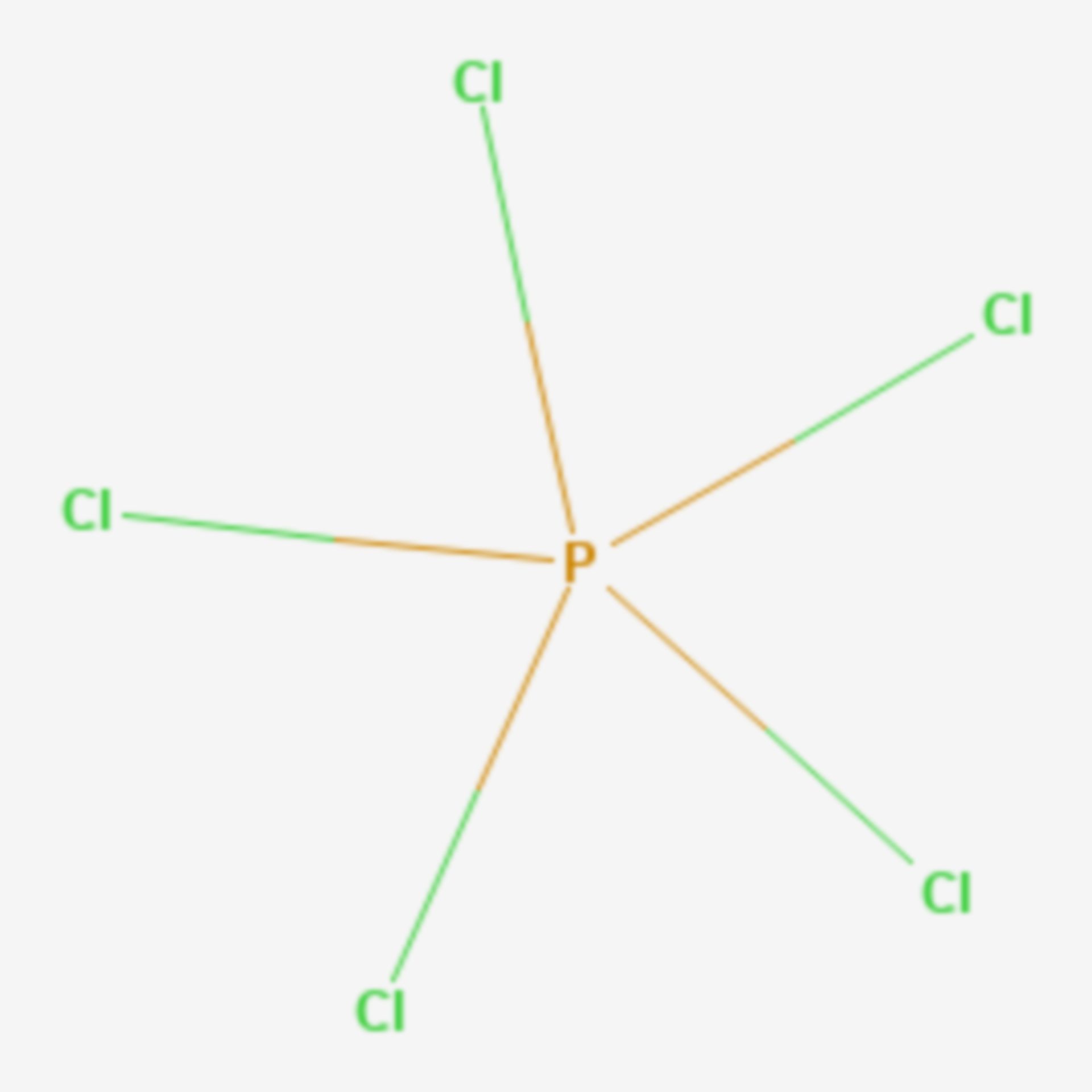 Phosphorpentachlorid (Strukturformel)