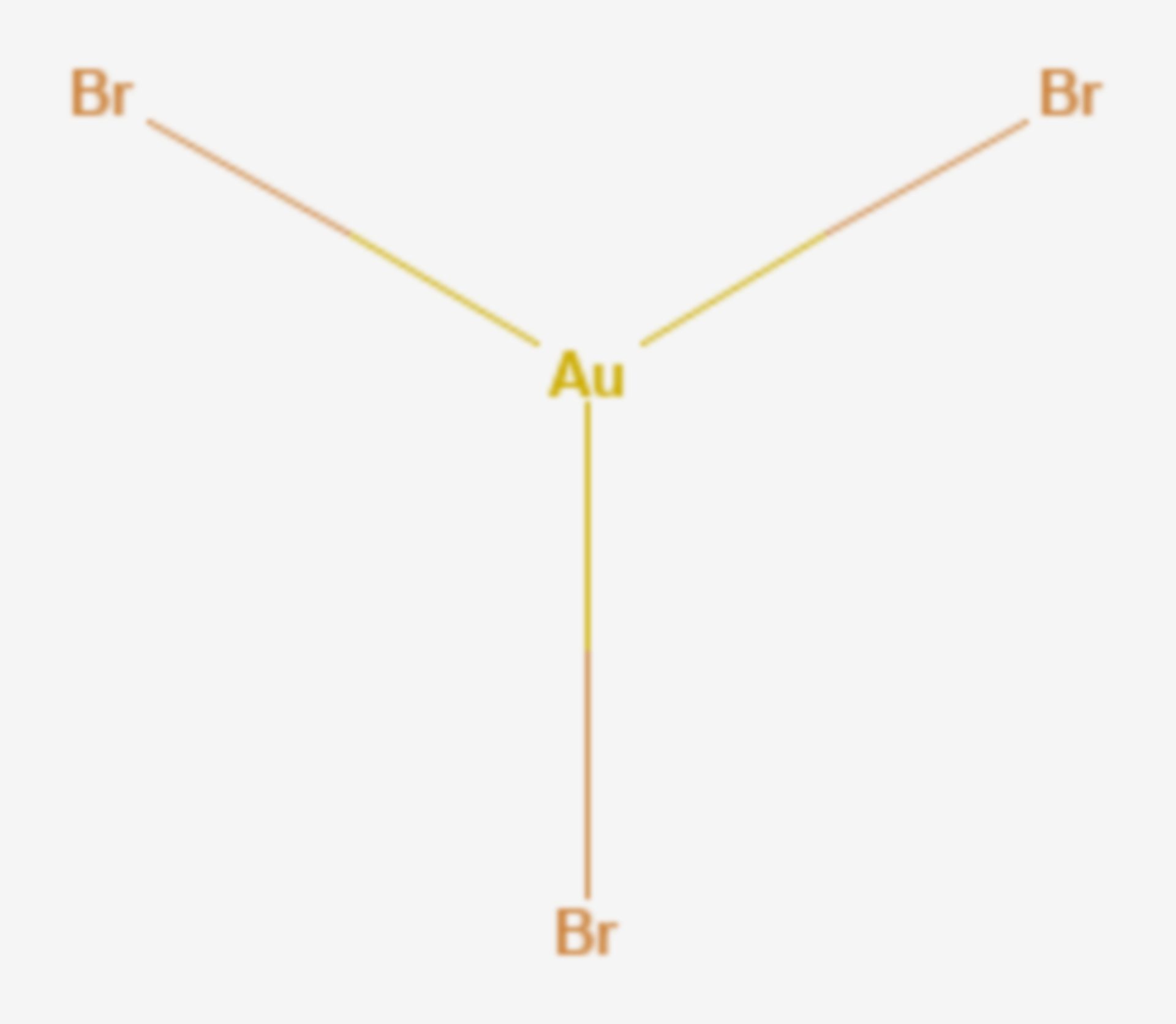 Gold(III)-bromid (Strukturformel)