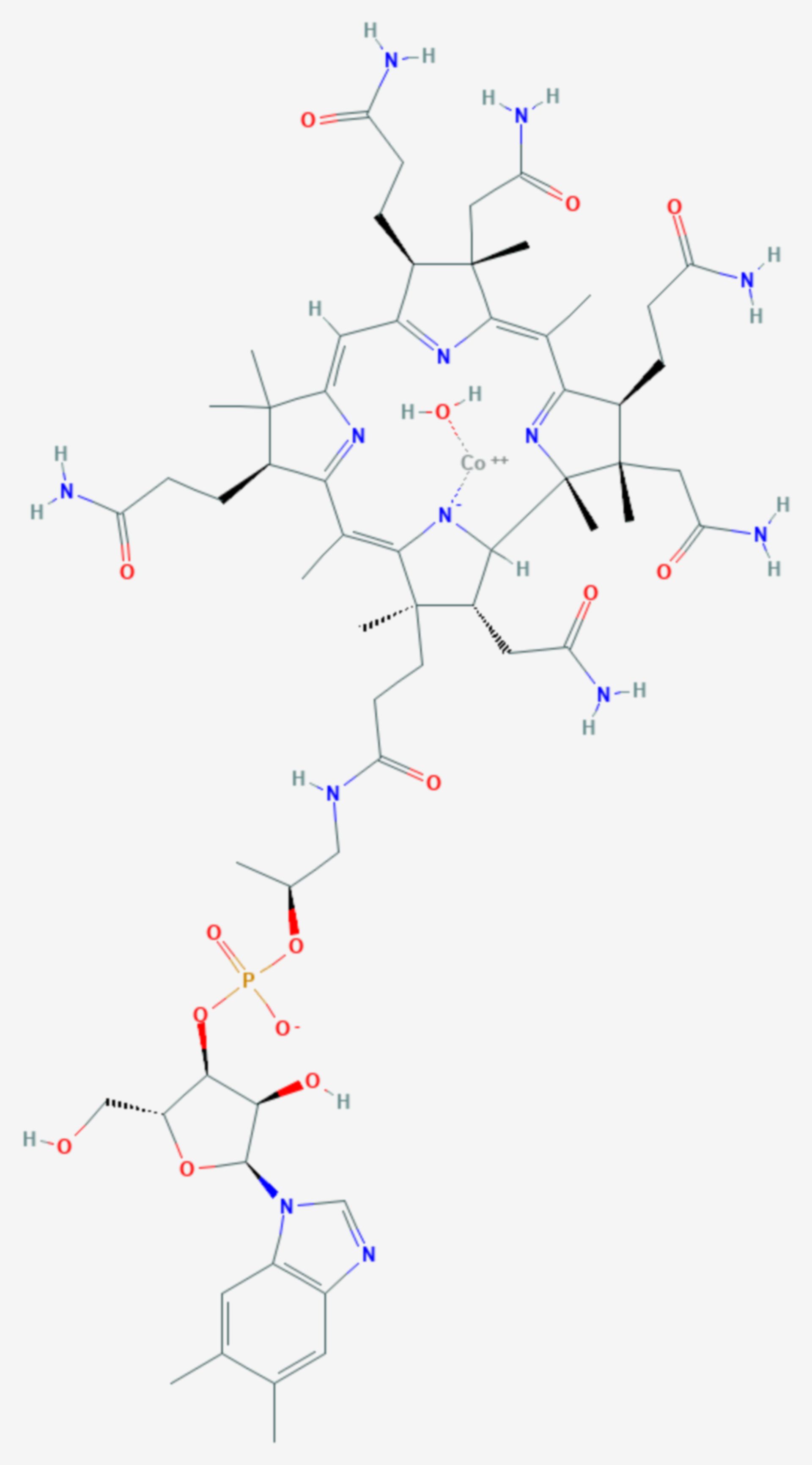 Hydroxycobalamin (Strukturformel)