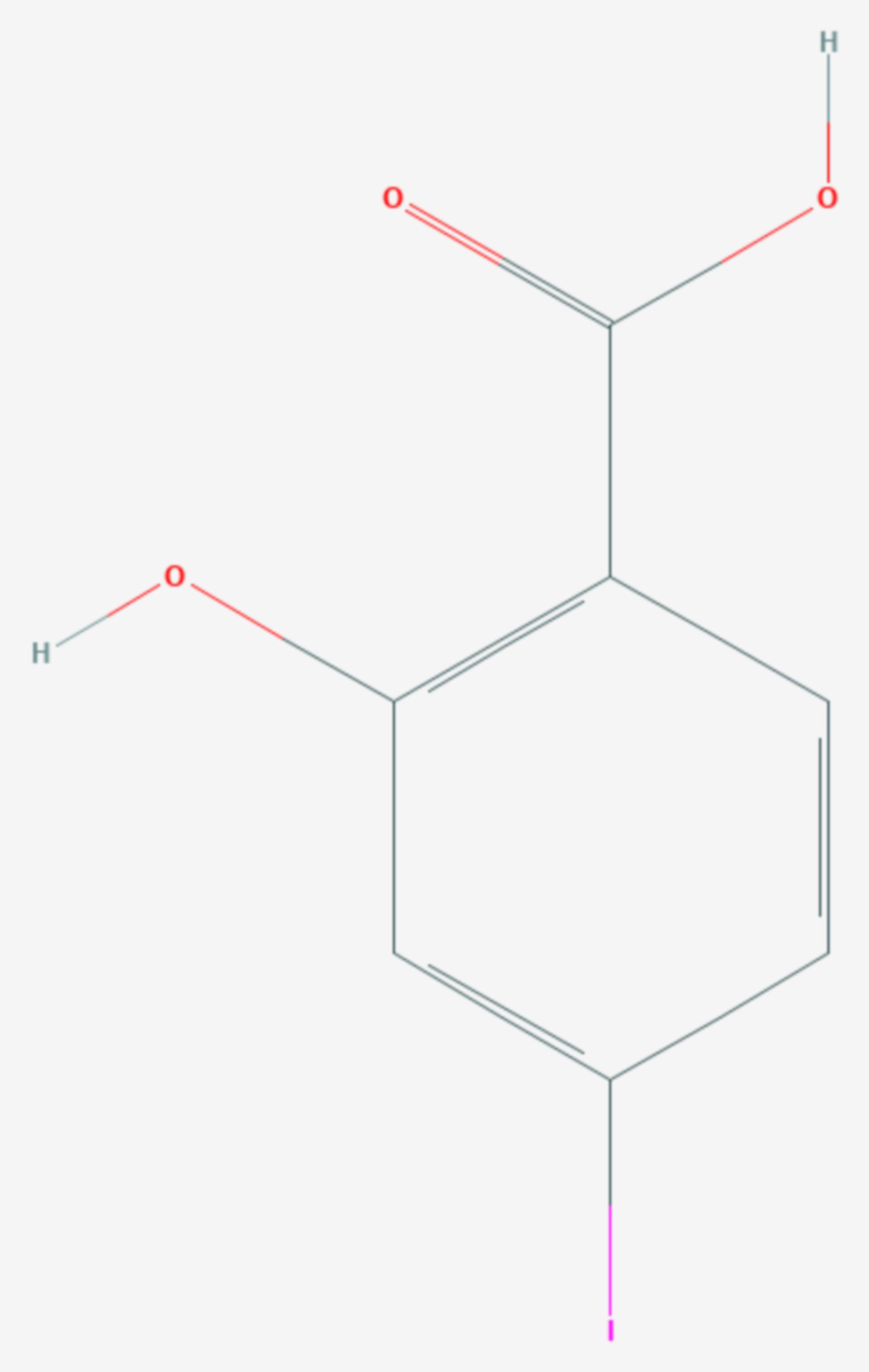 4-Iodsalicylsäure (Strukturformel)