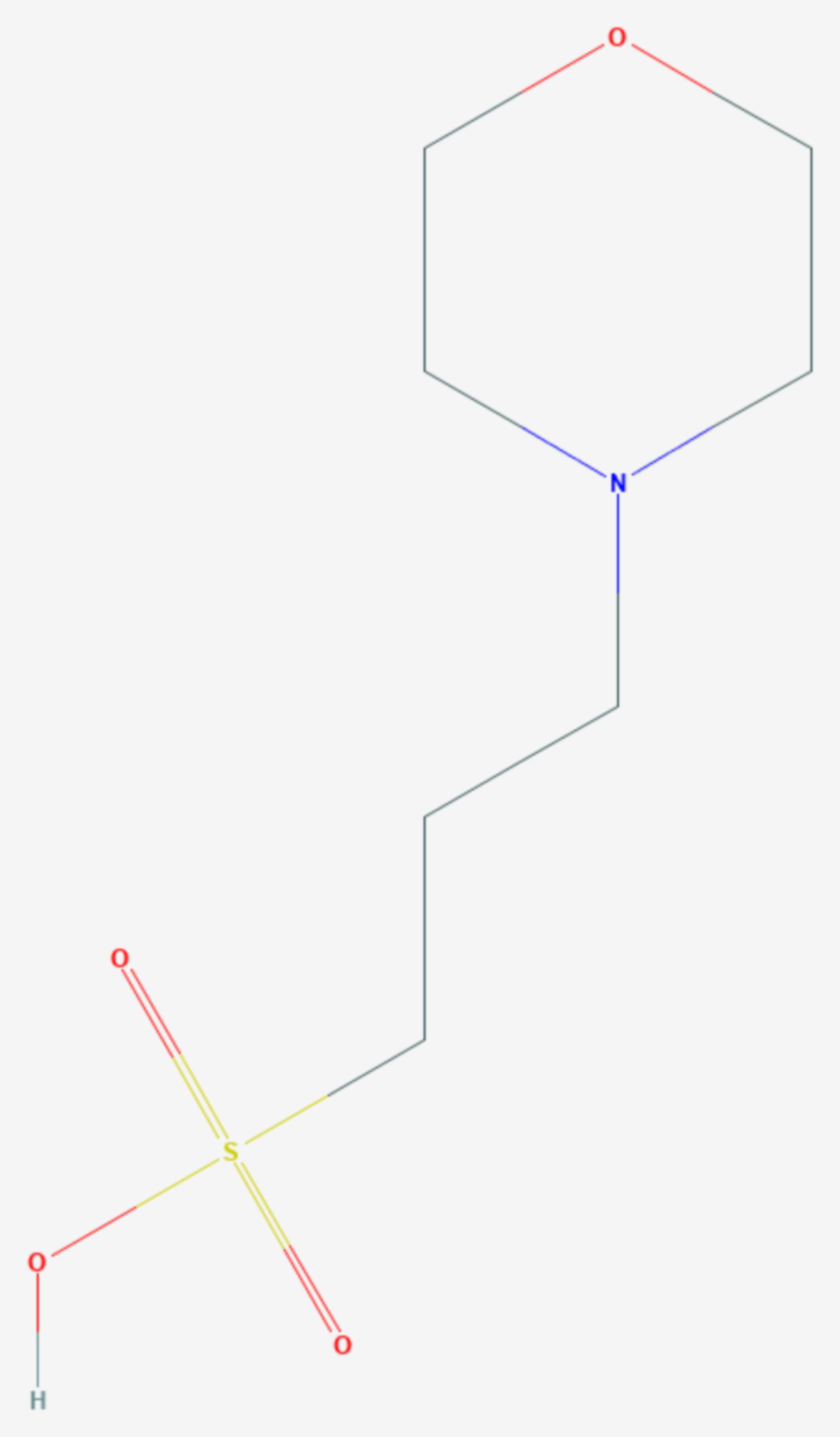 3-(N-Morpholino)propansulfonsäure (Strukturformel)