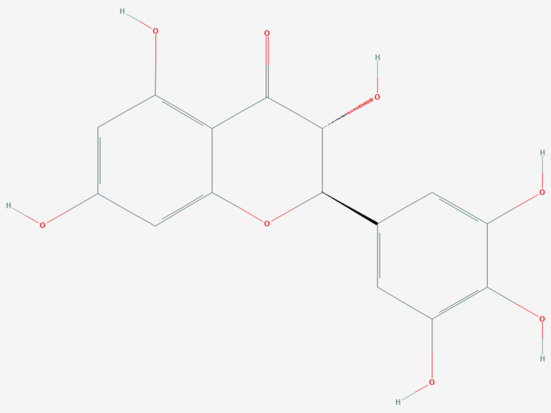 Dihydromyricetin (Strukturformel)