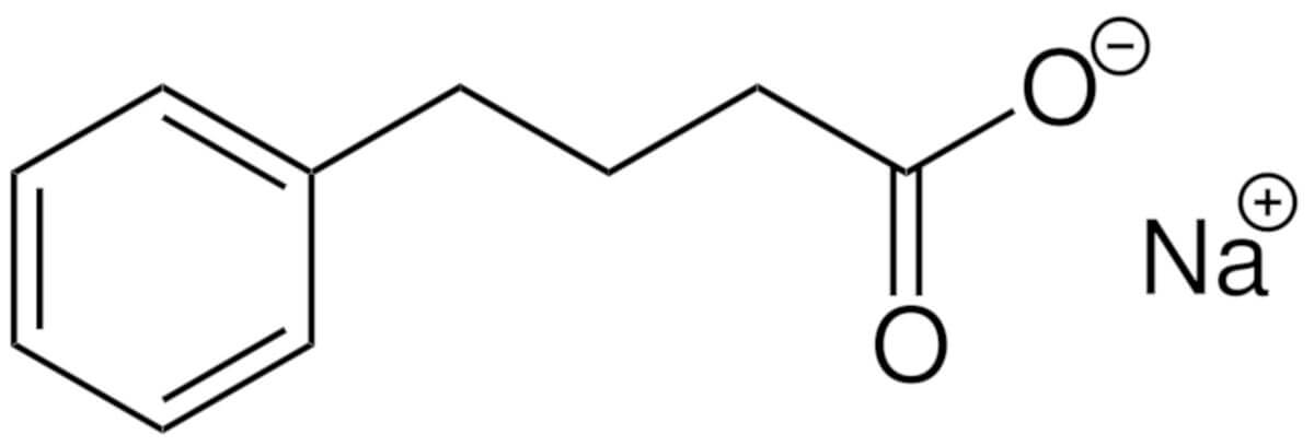 Strukturformel Natriumphenylbutyrat