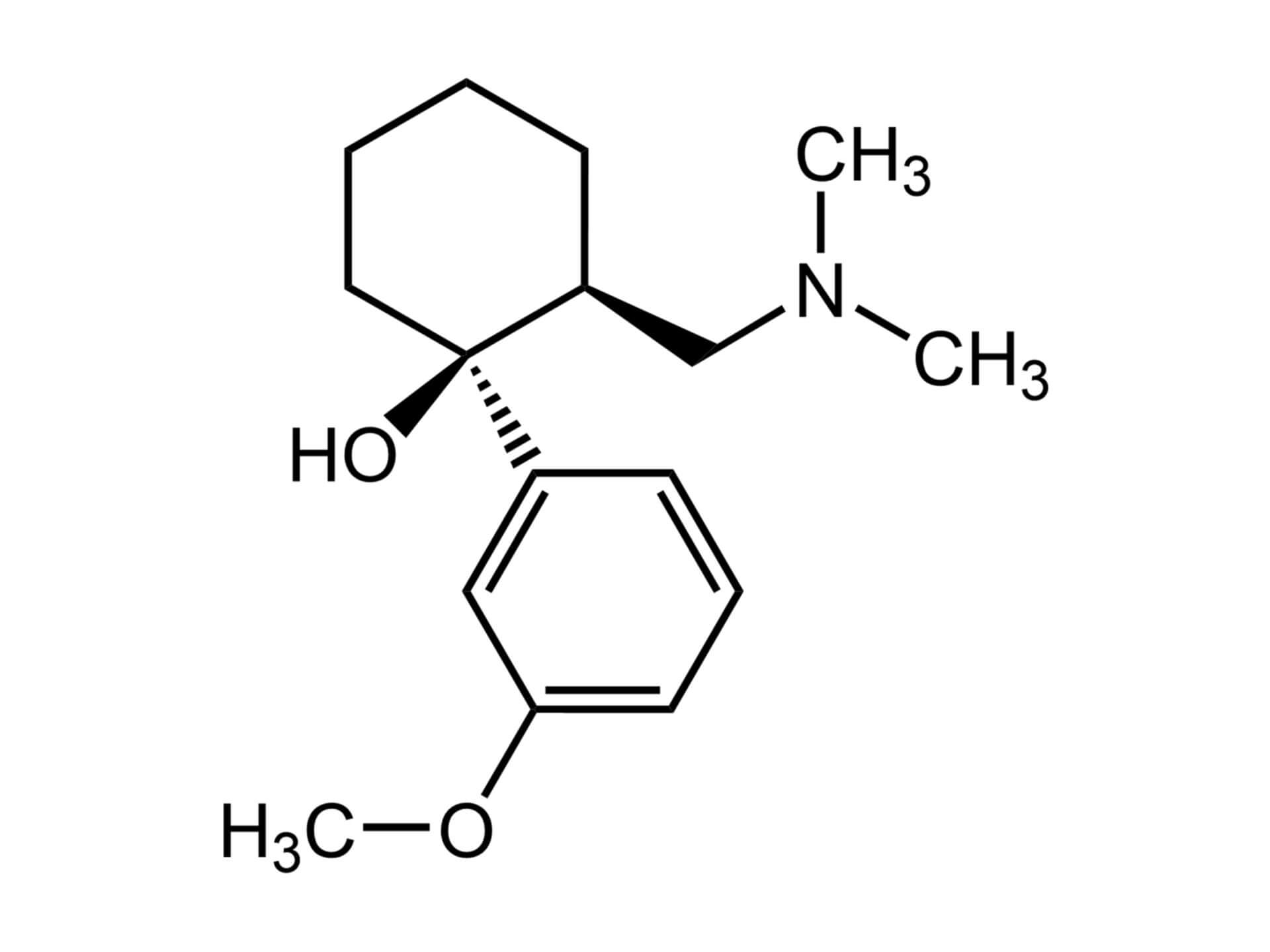 Strukturformel von Tramadol