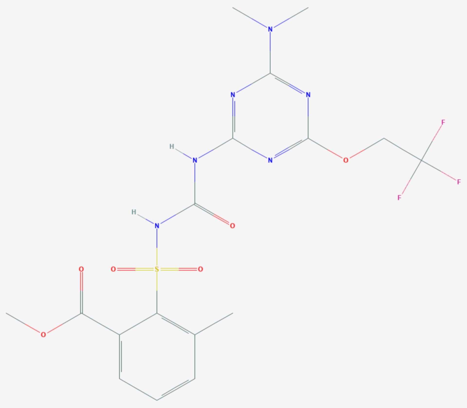 Triflusulfuron-methyl (Strukturformel)