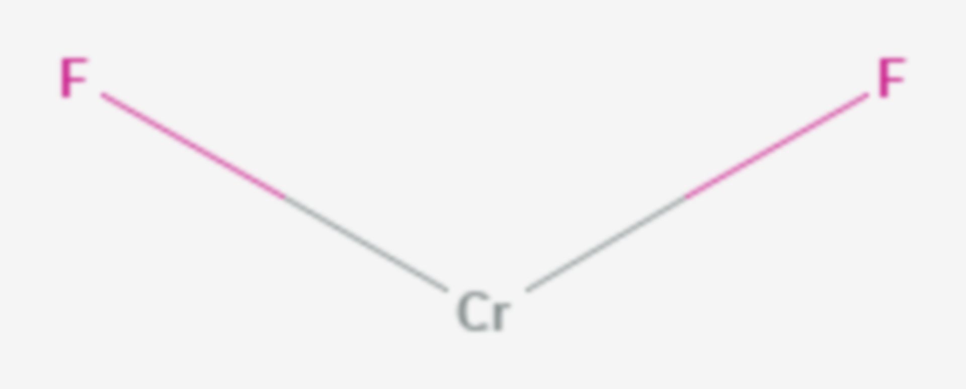 Chrom(II)-fluorid (Strukturformel)
