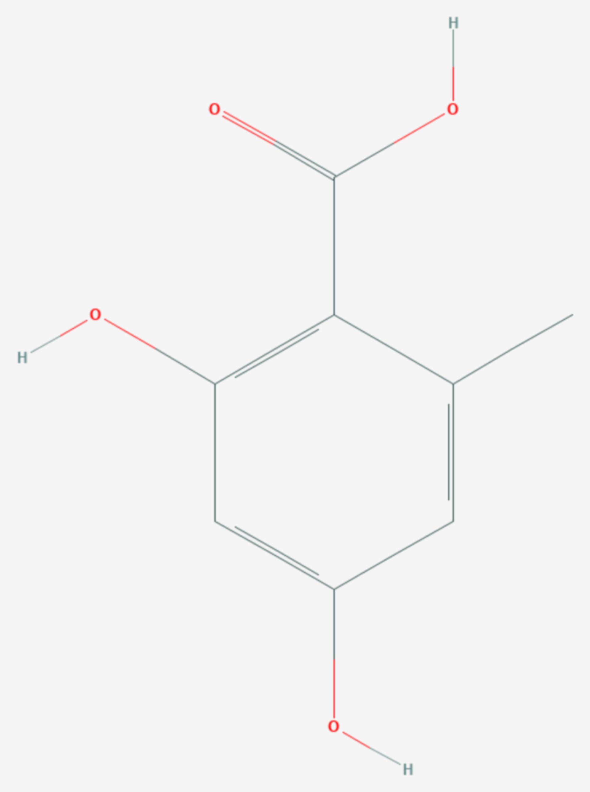 Orsellinsäure (Strukturformel)