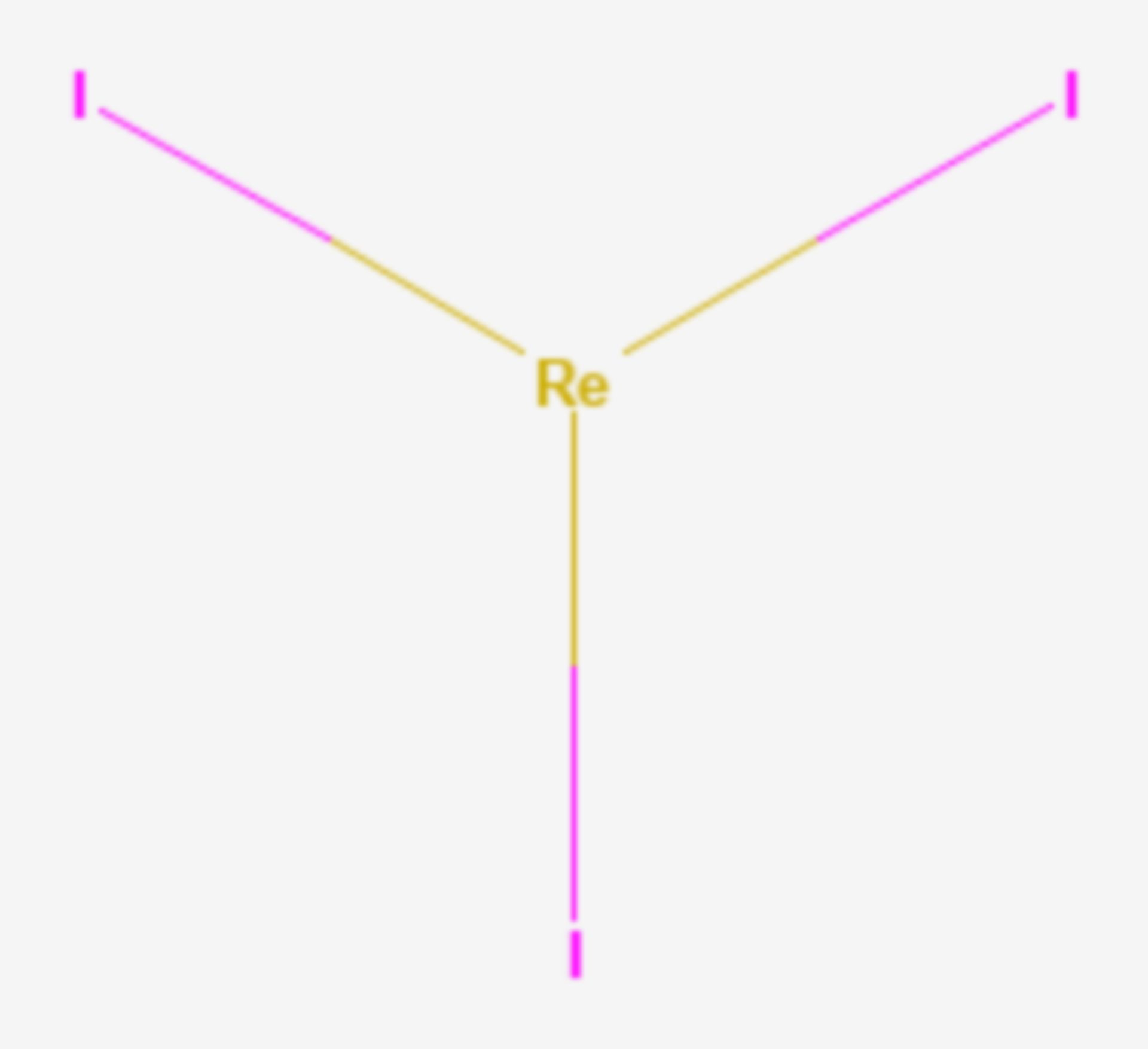 Rhenium(III)-iodid (Strukturformel)