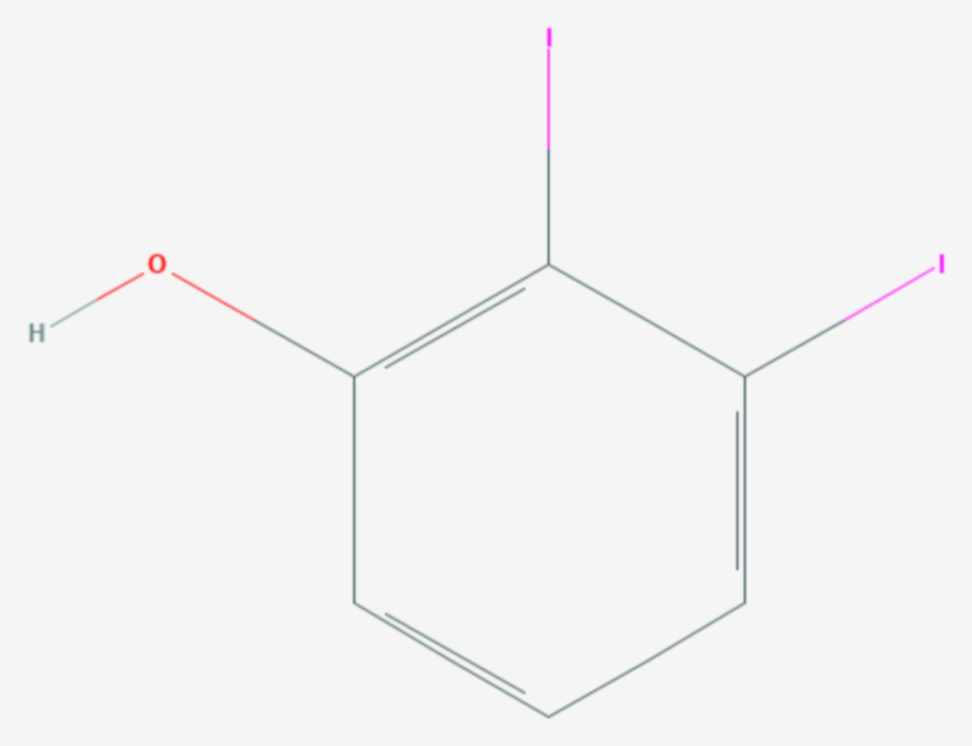2,3-Diiodphenol (Strukturformel)