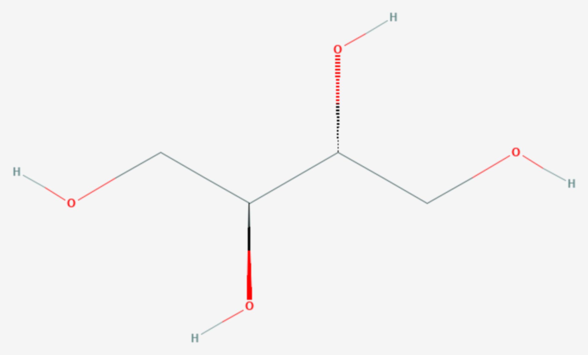 Erythrit (Strukturformel)