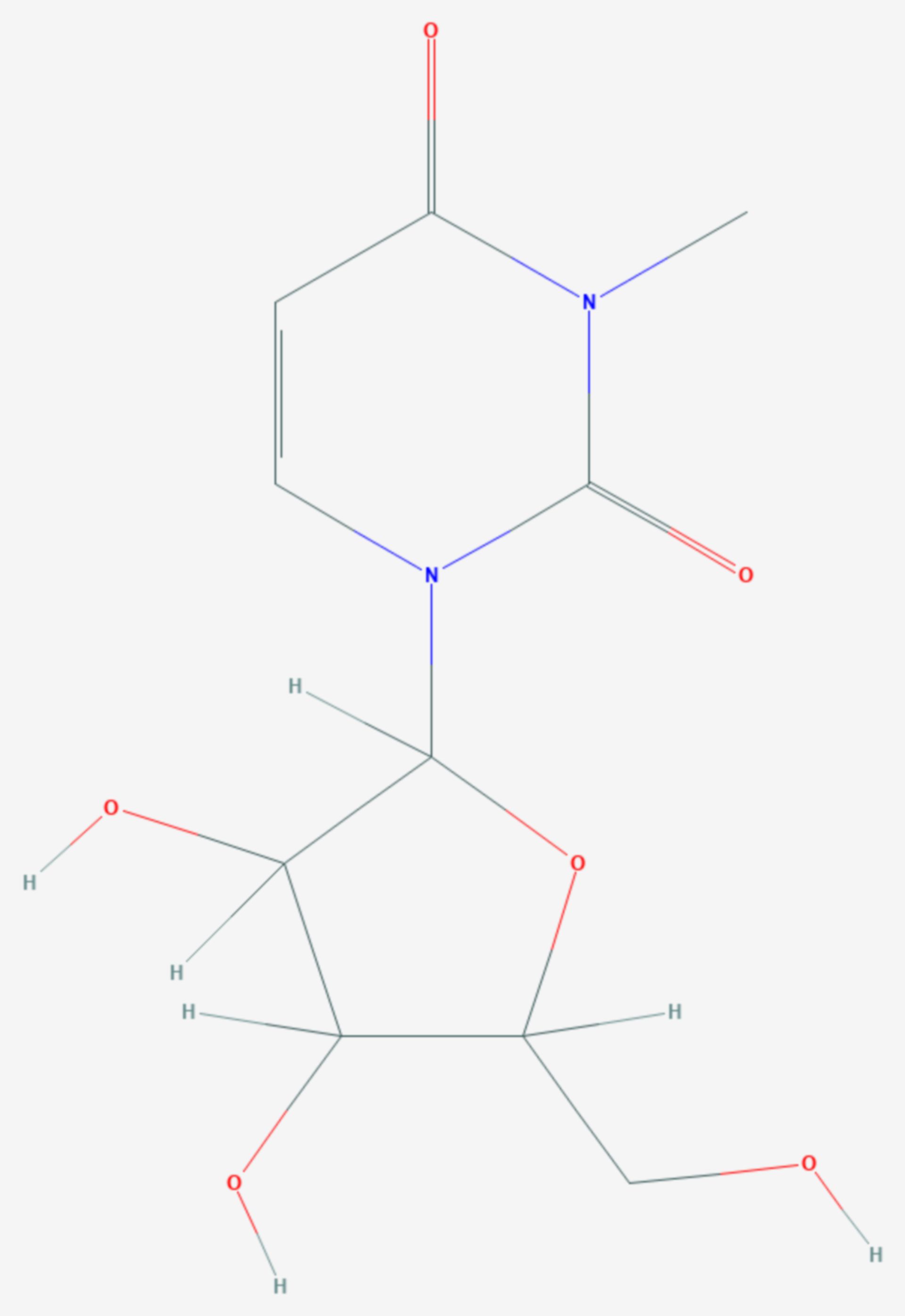 3-Methyluridin (Strukturformel)