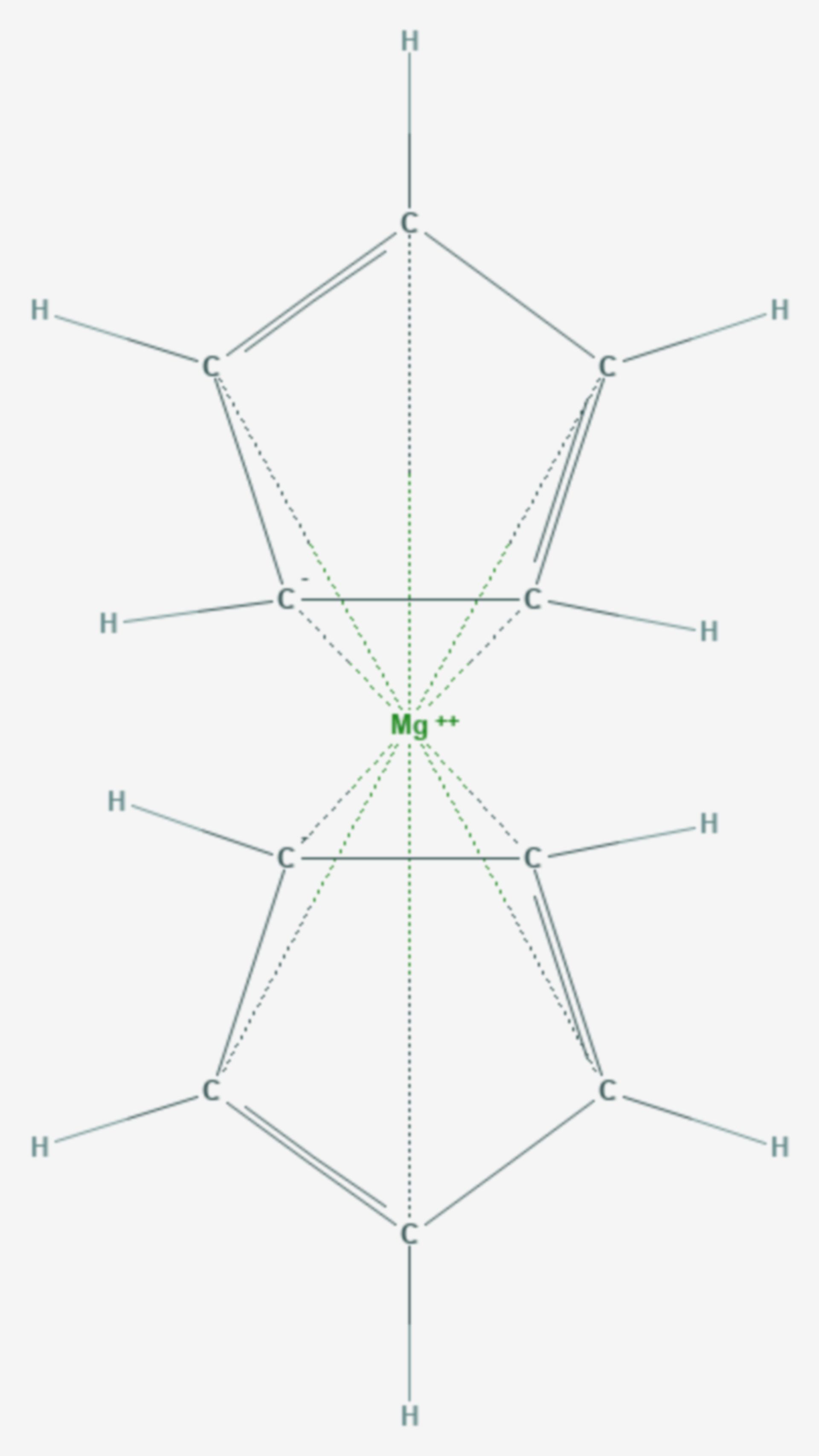 Magnesocen (Strukturformel)