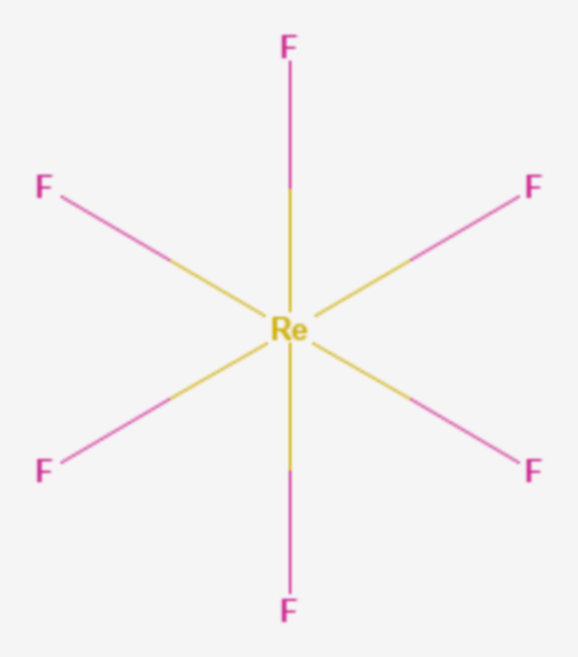Rhenium(VI)-fluorid (Strukturformel)